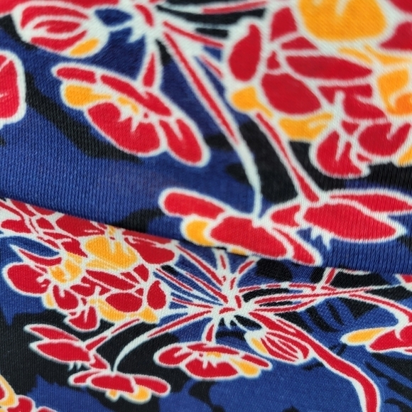 LulaRoe Blue,Red,Orange Floral Maxi Skirt Maxmalisim Style Size XS NWT - Picture 7 of 11